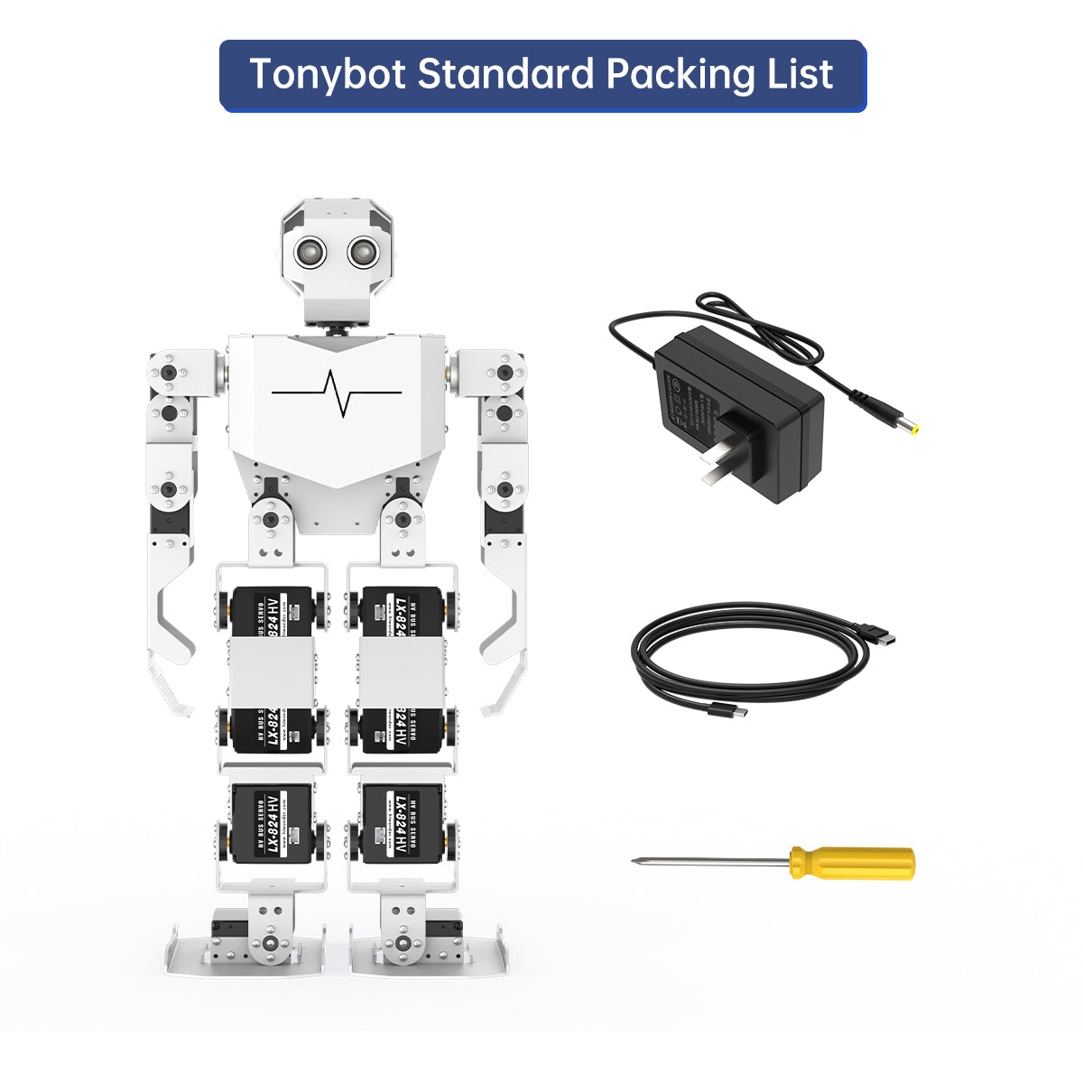 Hiwonder Tonybot Humanoid Robot with Vision AI & Voice Interaction, Educational Programming Kit, Supports Arduino, Scratch & Python Hiwonder Tonybot Humanoid Robot with Vision AI & Voice Interaction, Educational Programming Kit, Supports Arduino, Scratch & Python